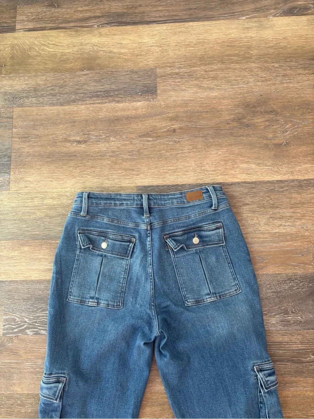 JUDY BLUE Wide Leg Cargo Jeans size 15/32